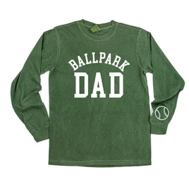 Ballpark Dad (wd) - Long Sleeve Comfort Colors Tee