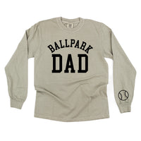 Ballpark Dad (wd) - Long Sleeve Comfort Colors Tee