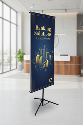 Bank/Corporate X-Frame Banner Stand