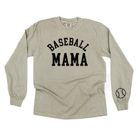 Baseball Mama (wd) - Long Sleeve Comfort Colors Tee