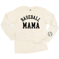 Baseball Mama (wd) - Long Sleeve Comfort Colors Tee