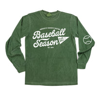Baseball Season Est. 1845 - Custom Number - Long Sleeve Comfort Colors Tee