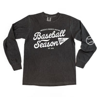 Baseball Season Est. 1845 - Custom Number - Long Sleeve Comfort Colors Tee