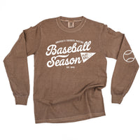 Baseball Season Est. 1845 - Custom Number - Long Sleeve Comfort Colors Tee