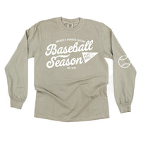 Baseball Season Est. 1845 - Custom Number - Long Sleeve Comfort Colors Tee