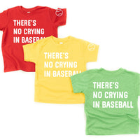 There's No Crying In Baseball (sd) - Custom Number - Child Tee