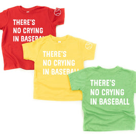 There's No Crying In Baseball (sd) - Custom Number - Child Tee