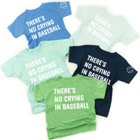 There's No Crying In Baseball (sd) - Custom Number - Child Tee