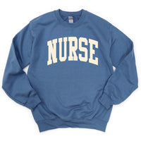 NURSE (Varsity) - BASIC FLEECE CREWNECK