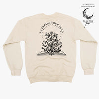 Take the Time (Front Pocket) w/ To Expand Your Mind (Back) - Basic Fleece