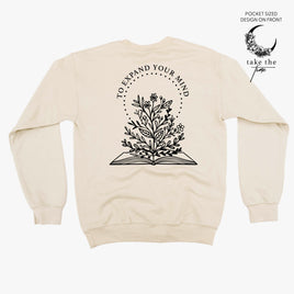 Take the Time (Front Pocket) w/ To Expand Your Mind (Back) - Basic Fleece