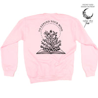 Take the Time (Front Pocket) w/ To Expand Your Mind (Back) - Basic Fleece
