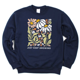Just Keep Growing - BASIC FLEECE CREWNECK
