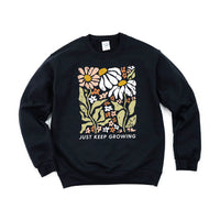 Just Keep Growing - BASIC FLEECE CREWNECK