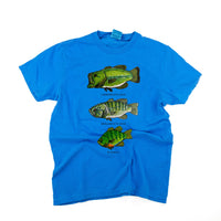 Bass And Bluegill Chart (Hand Drawn) - Comfort Colors Tee