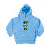 Bass And Bluegill Chart (Hand Drawn) - Child HOODIE
