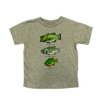 Bass And Bluegill Chart (Hand Drawn) - Child Tee