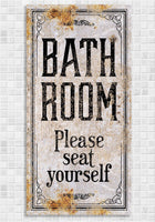 Bathroom Seat Yourself - Canvas