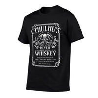 Cthulhu Whiskey Label, Funny Cosmic Horror Cthulhu  Summer-ready Fabric T-Shirt