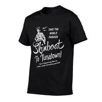 Funny Skin Boat to Tuna Town Unisex for Men  Graphic-printed T-Shirt