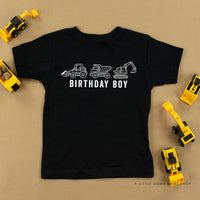 Birthday Boy Construction Trucks - Child Tee