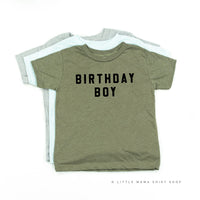Birthday Boy - Block Font - Child Tee