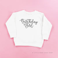 BIRTHDAY GIRL - NEW CURSIVE - Child Sweater