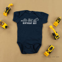 Birthday Boy Construction Trucks - Child Tee