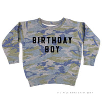 BIRTHDAY BOY - BLOCK FONT - Child Sweater
