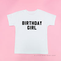 Birthday Girl - Block Font - Child Tee