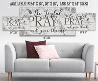 Be Joyful Pray Always - Canvas
