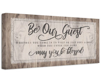 Be Our Guest May You Be Blessed - Canvas