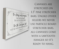 Be Strong And Courageous - Canvas