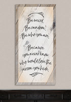 Be Weird Be Random - Canvas