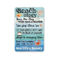 Beachology Sea Life's Beauty - Metal Sign