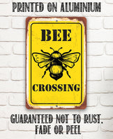 Bee Crossing - Metal Sign