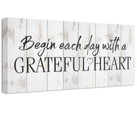 Begin Each Day - Canvas
