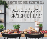 Begin Each Day - Canvas