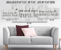 Begin Each Day - Canvas