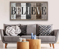 Believe in Multi Pattern - Canvas