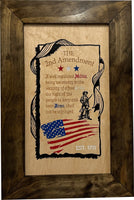 2nd Amendment Gun Safe - Wall Mounted Decorative Secure Gun Cabinet