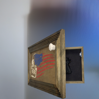 American Flag & Skull Hidden Gun Safe Concealed Furniture Quick Access