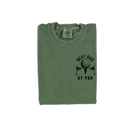 Best Dad By Par - Comfort Colors Tee