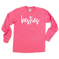 Besties - Long Sleeve Comfort Colors Tee