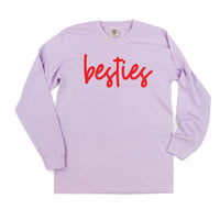 Besties - Long Sleeve Comfort Colors Tee