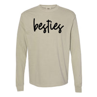 Besties - Long Sleeve Comfort Colors Tee