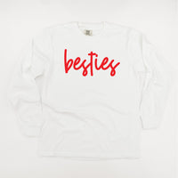 Besties - Long Sleeve Comfort Colors Tee