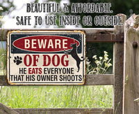 Beware of Dog - Metal Sign