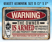 Beware Property Protected - Metal Sign
