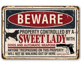Beware Sweet Lady - Metal Sign